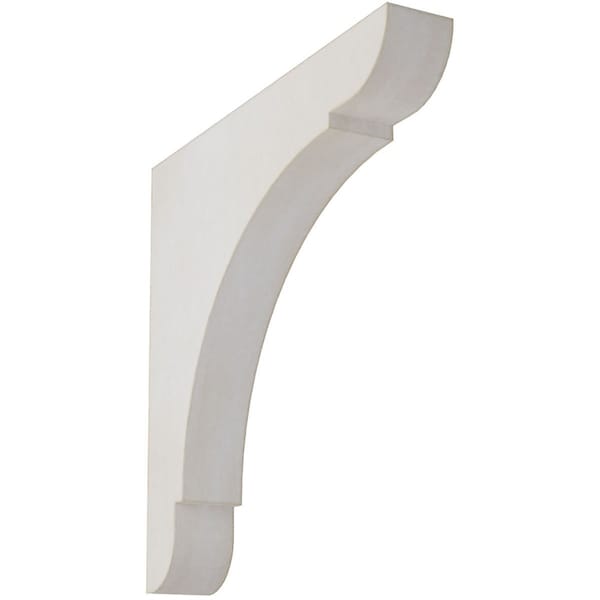Ekena Millwork 1 3/4"W x 12"D x 12"H Extra Large Olympic Wood Vintage Decor Bracket, Chalk Dust White BKTWD01X12X12OLWH - main